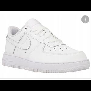 Nike Air Force 1 white Leather lace up sneakers. Size 7C